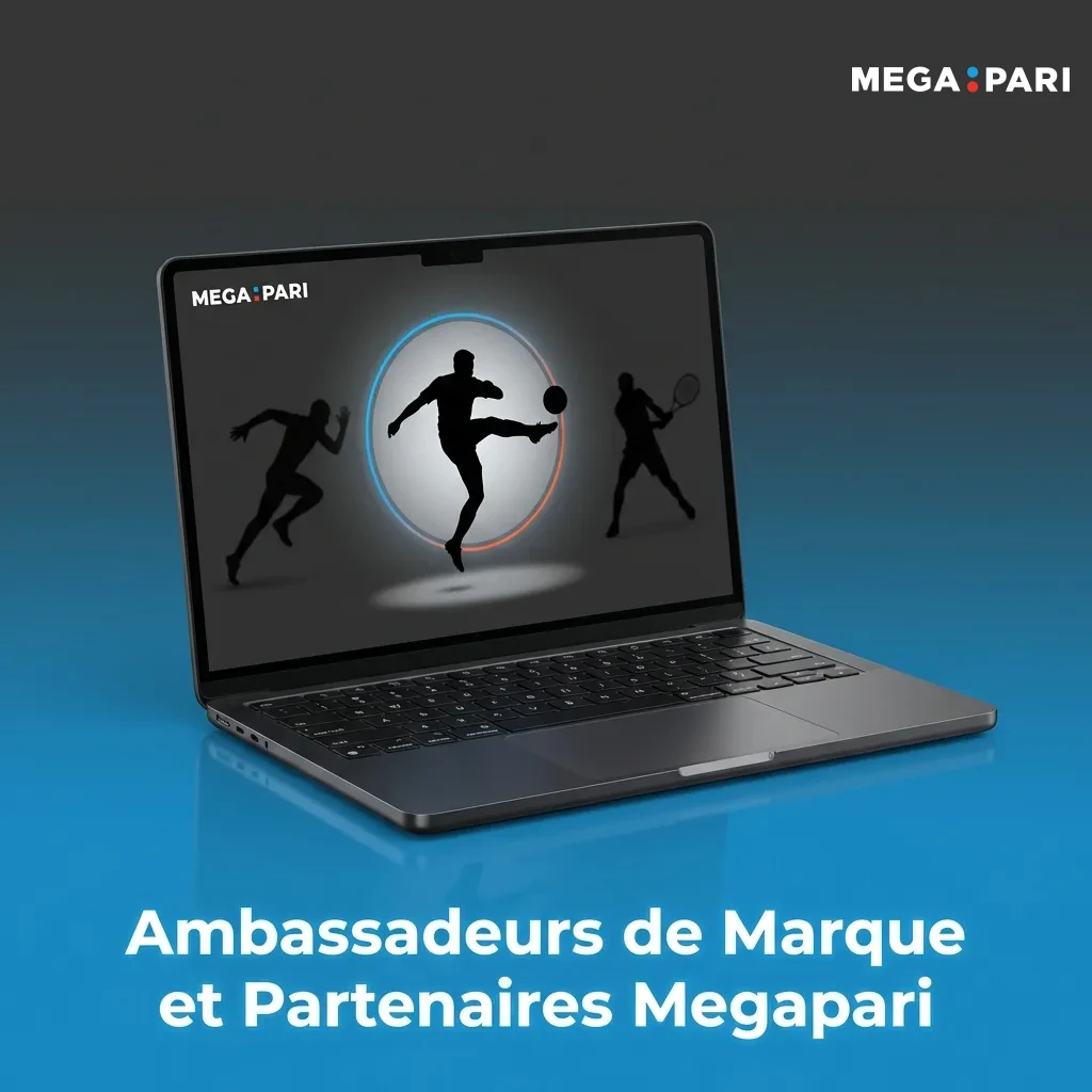 Megapari brand ambassadors including Tottenham Hotspur partnership and Kevin-Prince Boateng promoting sports betting platform