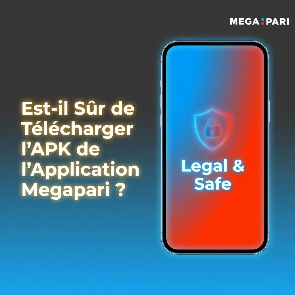 Logo de l'application Megapari avec symboles de sécurité SSL et cadenas illustrant la protection des données