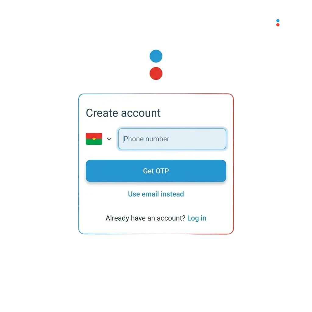 Megapari login and registration interface for Burkina Faso players with casino games and sports betting options