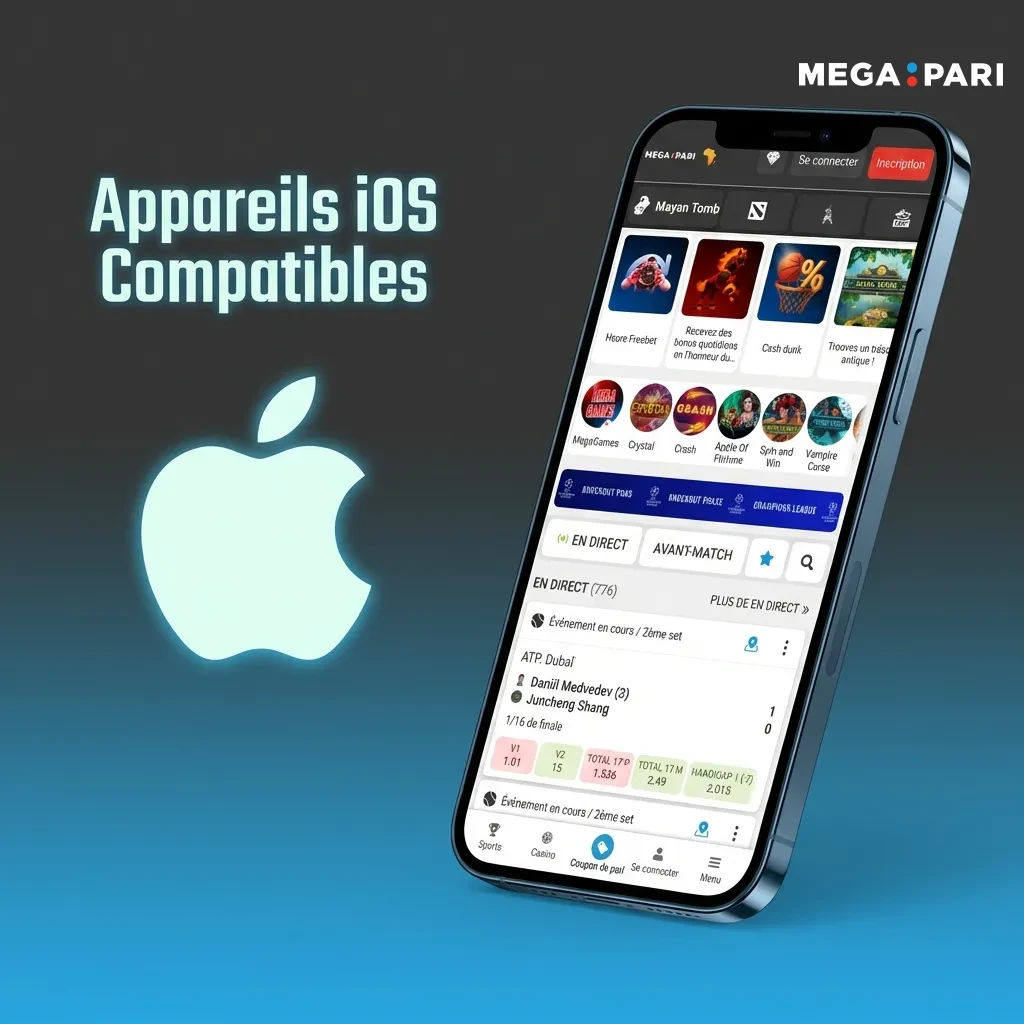 Liste des modèles iPhone compatibles, de l'iPhone X à l'iPhone 15, incluant toutes les variantes Pro et Max.