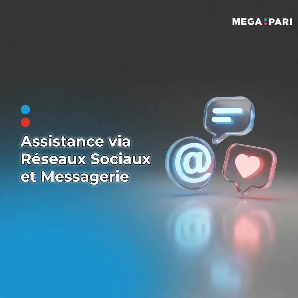 Megapari social media support channels including Telegram, WhatsApp, and Facebook Messenger icons for customer assistance