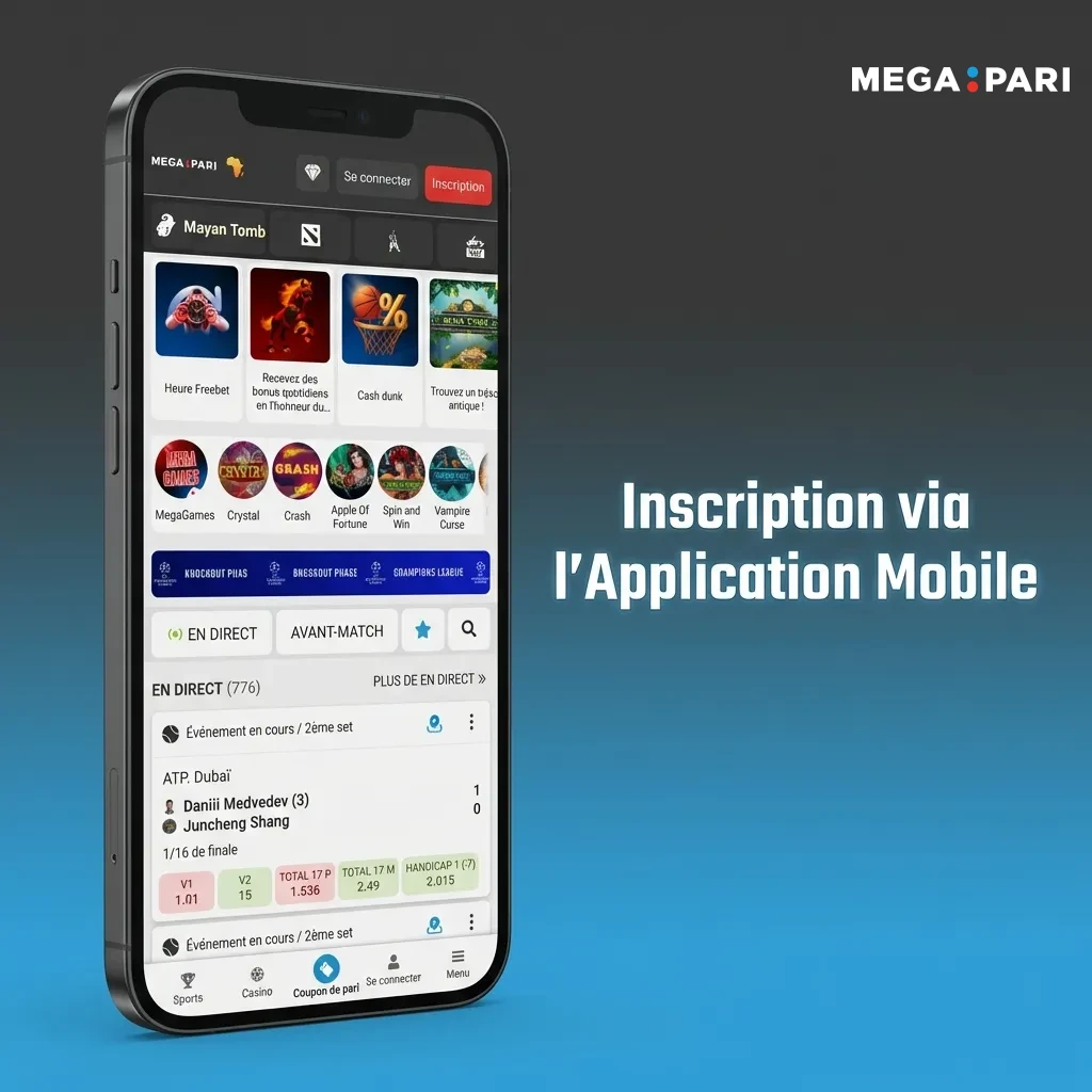 Mobile app registration screen showing step-by-step signup process with phone, email, and social media options