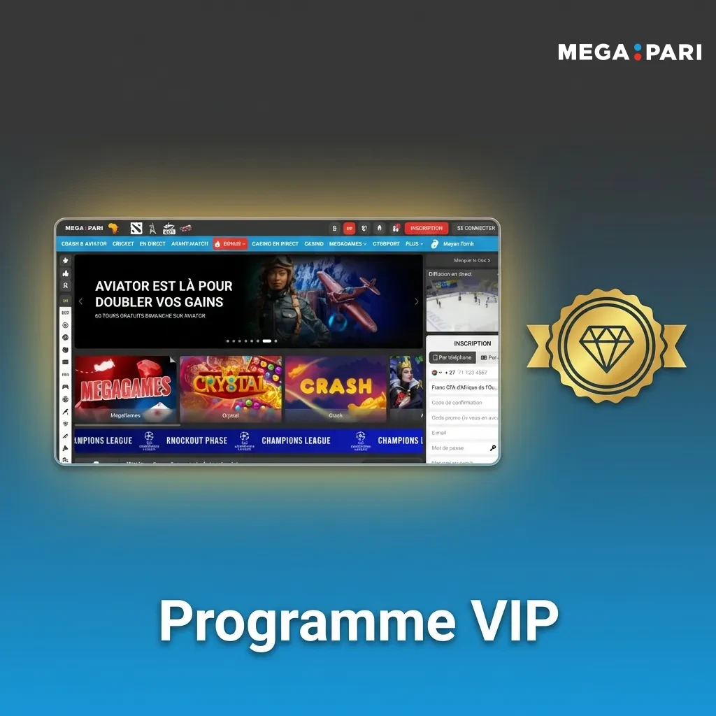 Programme de fidélité VIP avec 5 niveaux offrant cashback, bonus et avantages exclusifs aux joueurs actifs