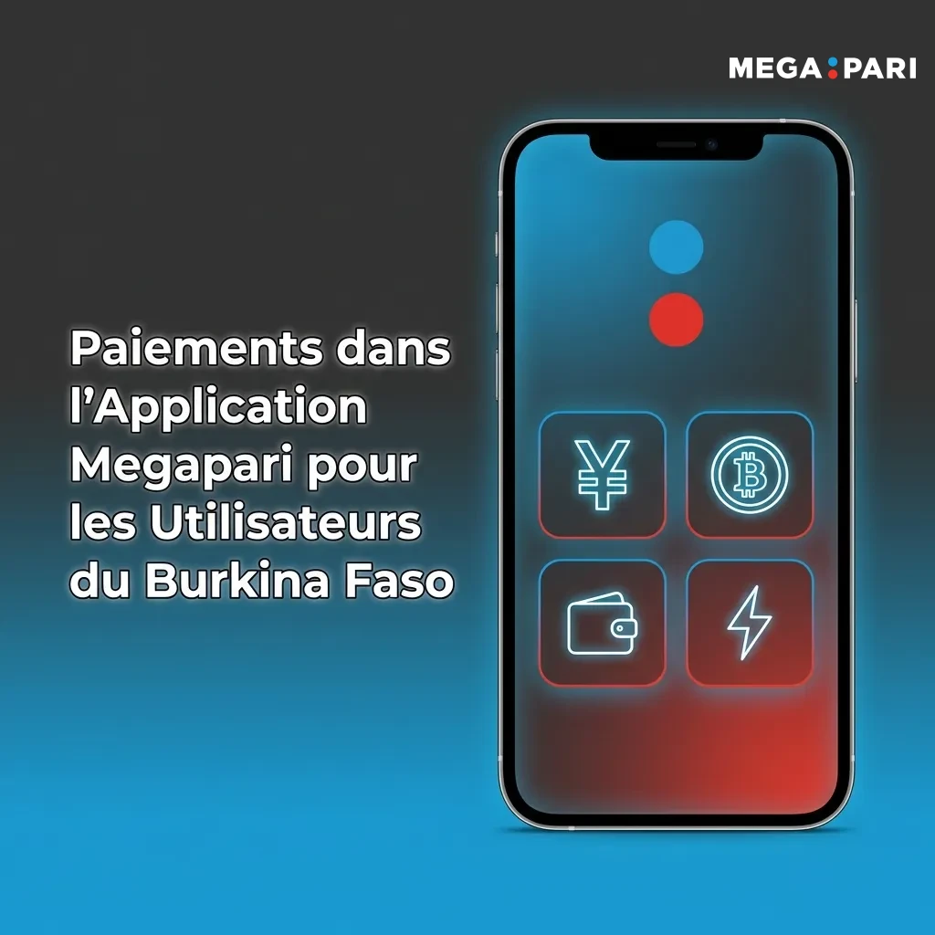 Interface de paiement Megapari montrant diverses options pour utilisateurs du Burkina Faso incluant crypto et méthodes locales