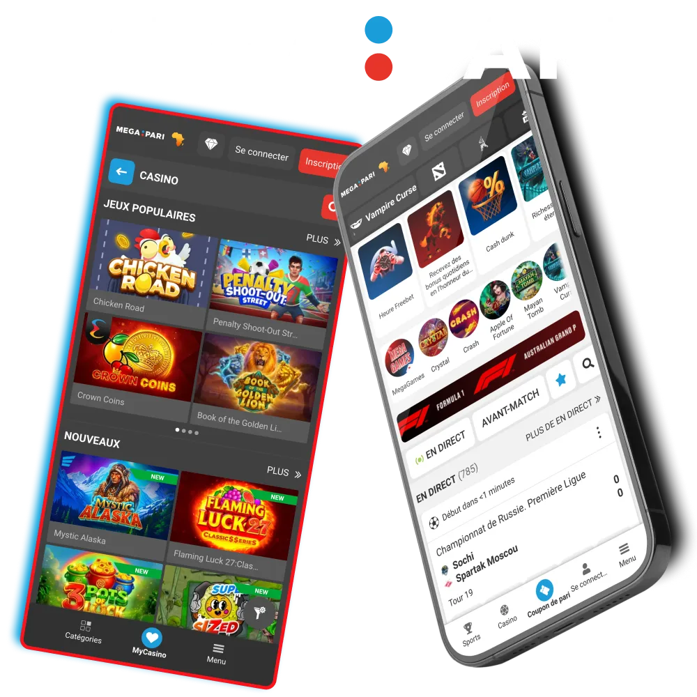 Télécharger application Megapari Android et iOS avec bonus.