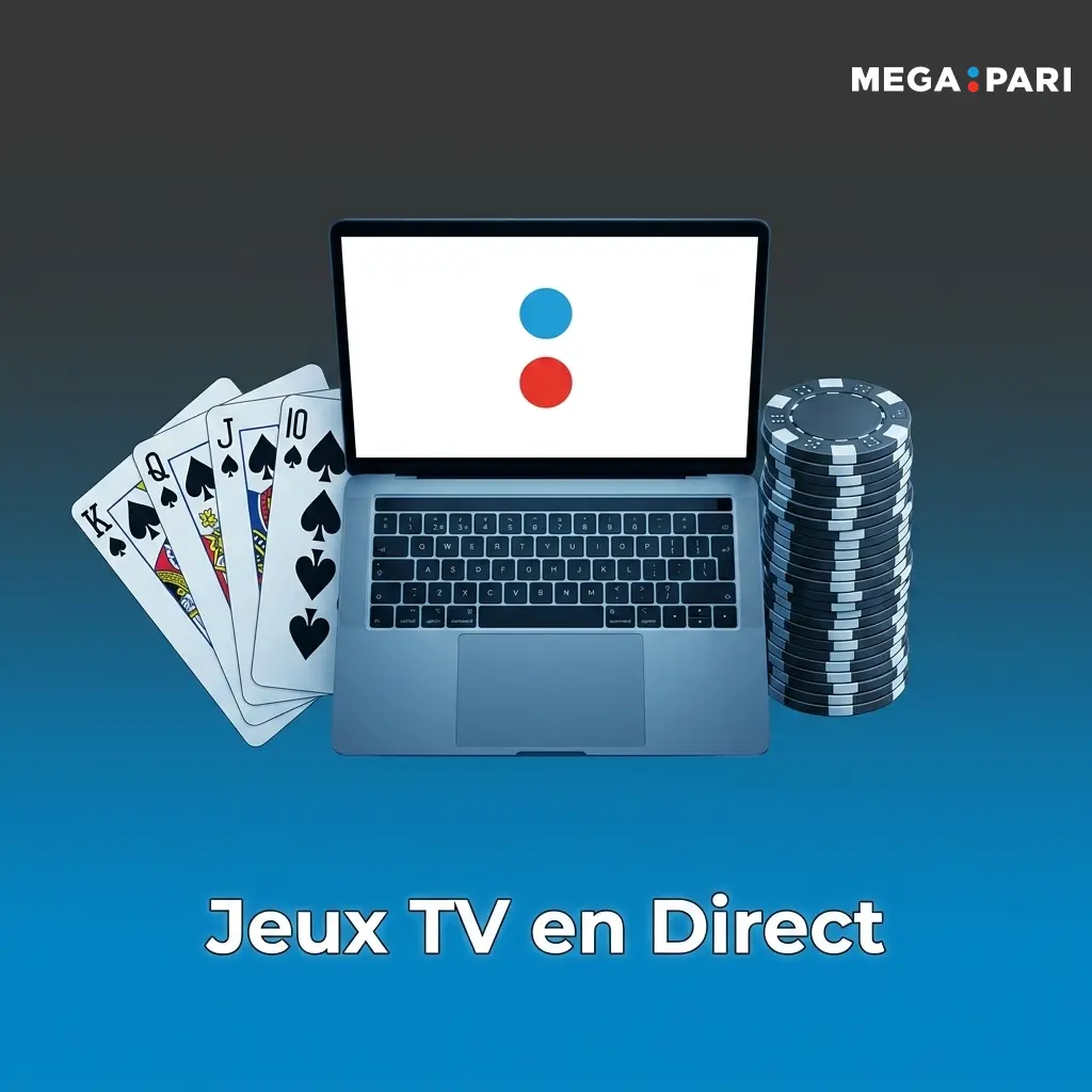 Jeux TV en direct sur Megapari avec présentateur live, mises en argent réel et titres comme Crazy Time et Monopoly Live