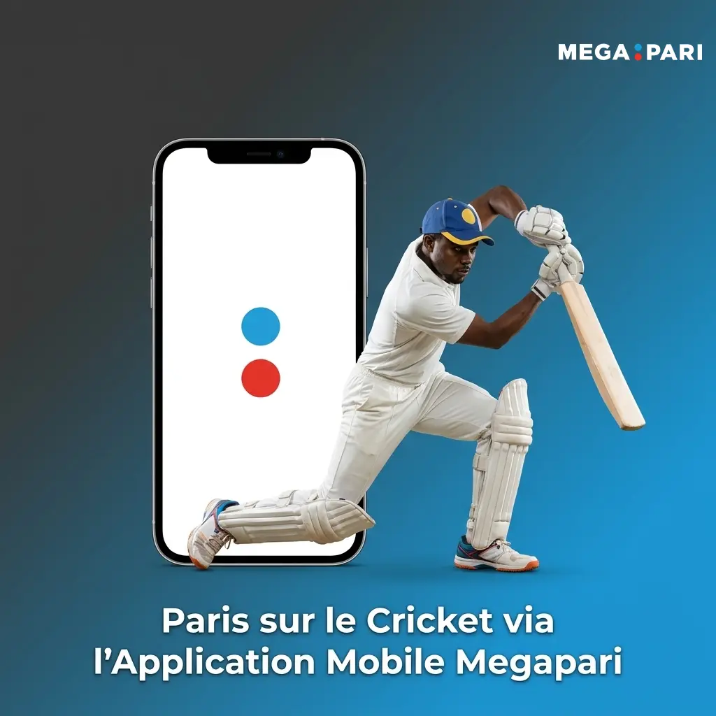 Application mobile Megapari pour paris cricket sur Android et iOS au Burkina Faso